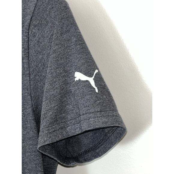 Puma Graphic T-Shirt Men's Small‎ Gray Camo Logo Sportswear BlokeCore - Picture 3 of 5